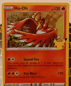 Pokemon TCG Ho-Oh Celebrations 001/025 Holo Holo Rare - Image 4