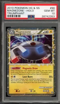 Pokemon Magnezone Prime Triumphant Holo Ultra Rare #96 PSA 10 Gem Mint - Image 1