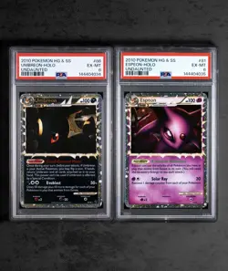 Pokemon Undaunted Heartgold Soulsilver UMBREON & ESPEON PRIME SEQUENTIAL PSA 6 ! - Image 1