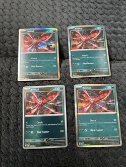 Yveltal Reverse Holo Rare x4 Playset 088/132 Pokemon TCG Mega Evolution NM - Image 1