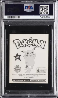 1999 MERLIN POKEMON #239 ASH PSA 10 - Image 2