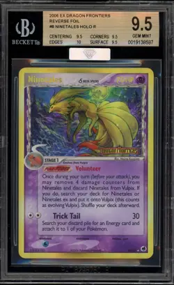 Pokemon Ninetales EX Dragon Frontiers Reverse Holo Rare #8 BGS 9.5 - Image 1