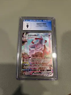 Pokemon TCG Espeon VMAX 270/264 Alternate Art Fusion Strike CGC Mint 9 - Image 1