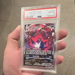 Pokemon Eternatus VMAX Ultra Rare Full Art Holo Lost Origin TG22/TG30 PSA 10 - Image 3