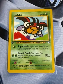 Pokemon TCG RARE LEDYBA 1st Edition! 63/111! Neo Genesis! - Image 1