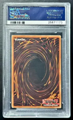 2002 Yugioh Legend Of Blue Eyes DARK MAGICIAN LOB-005 Original Unlimited PSA 10 - Image 2