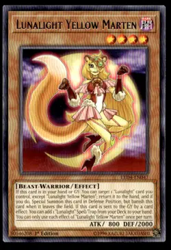 Lunalight Yellow Marten - LED4-EN047 - 1st Edition - YuGiOh| Buy 2 Get 1 Free - Image 1