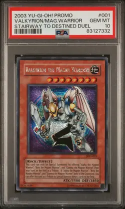 Valkyrion The Magna Warrior SDD-001 Secret Rare Promo Yugioh PSA 10 *332 - Image 1