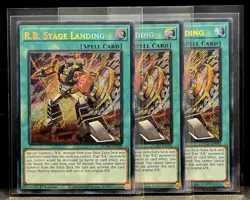 3x YuGiOh - R.B. Stage Landing - DUAD-EN096 - Secret Rare - 1st Edition - NM - Image 1