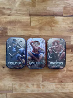Set Of 3 One Piece TCG Tin Pack Set Vol. 2 (OP-13) New Sealed In-Hand - Image 1