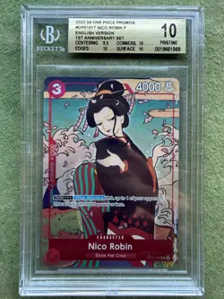 BGS 10 - Nico Robin OP01-017 Promo - One Piece English 1st Anniversary Set 2024 - Image 1