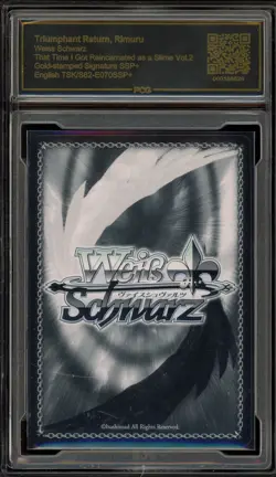 Weiss Schwarz Triumphant Return, Rimuru Gold Signature TSK/S82-E070SSP+ PCG 9.5 - Image 2