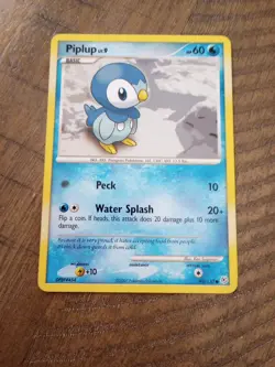 Piplup - 93/130 - Common LP, English Pokemon Diamond and Pearl - Image 1