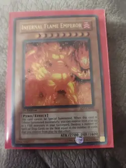 Yu-Gi-Oh! TCG Infernal Flame Emperor Structure Deck SD3-EN001 1st Edition Ultra - Image 1