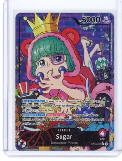 Sugar OP10-003 Parallel Alt Art Leader Royal Blood One Piece Card Game English - Image 1