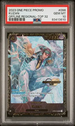 PSA 10 Kuzan Championship 2023 Offline Regional TOP 32 One Piece - Image 1