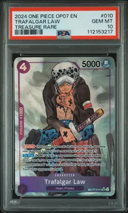 Trafalgar Law ST10-010 Treasure Rare One Piece PSA 10 *217 - Image 1