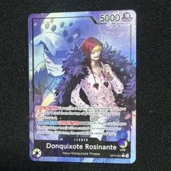One Piece Donquixote Rosinante Alt Art Leader OP12-061 - Near Mint English - Image 1