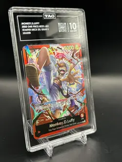 2025 One Piece TCG ST21-001 Monkey D. Luffy Gear 5 Luffy TAG 10/10 💎 Gem Mint💎 - Image 2