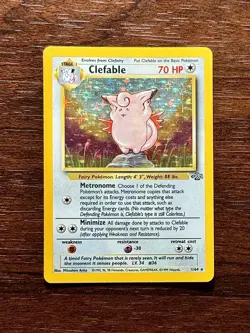 Clefable 1/64 Jungle Unlimited Holo Rare 1999 WOTC Pokemon TCG Card - Image 1