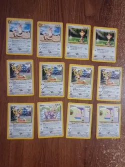 200+ Neo Genesis Card Lot Of Commons and Uncommons Vintage Pokemon Cards HP - Image 4