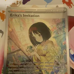 Pokemon TCG Erika's Invitation 203/165 Scarlet Violet 151 Full Art Holo Card - Image 2