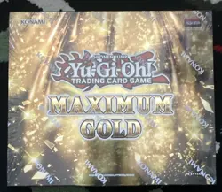 KONAMI Yu-Gi-Oh TCG MAXIMUM GOLD 1ST Edition FACTORY SEALED 4 Packs, 8 Cards Per - Image 1