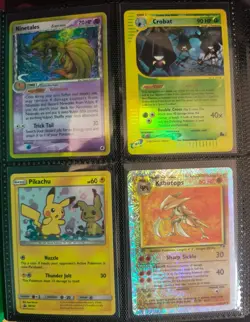 🍓 Binder Lot of 100 Vintage Pokemon Cards Collection- Pikachu,Crobat & more!! - Image 2