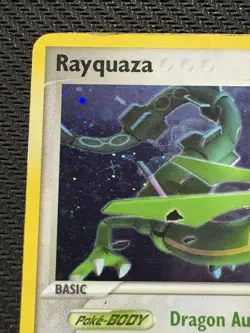 Pokemon TCG Rayquaza EX Deoxys Holo Rare 22/107 Vintage 2005 HP Card - Image 2