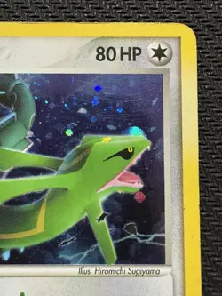Pokemon TCG Rayquaza EX Deoxys Holo Rare 22/107 Vintage 2005 HP Card - Image 3