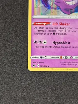 Gengar Holo 085/202 Sword & Shield Base Pokemon Card NM+ - Image 5