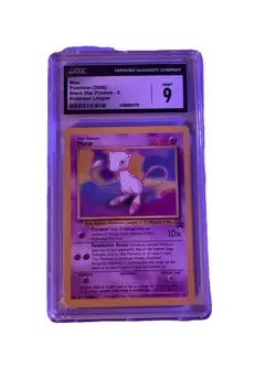 Pokemon Mew 8/53 Black Star Promo League Regular CGC 9 Graded Card - Image 1