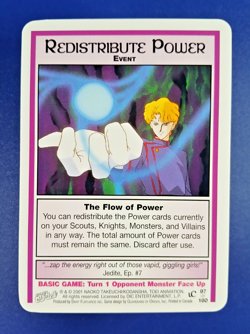 Redistribute Power #97 - Premier Unlimited, Sailor Moon CCG card (2000 Dart) TCG - Image 1