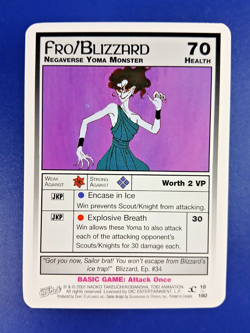 Fro / Blizzard #18 - Premier Unlimited, Sailor Moon CCG card (2000 Dart Base TCG - Image 1