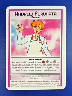 Andrew Furuhata #84 - Premier Unlimited, Sailor Moon CCG card (2000 Dart) TCG - Image 1