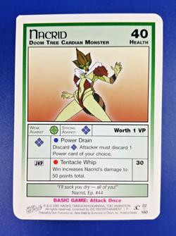 Nacrid #22 - Premier Unlimited, Sailor Moon CCG card (2000 Dart) Base TCG - Image 1