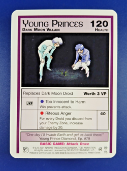 Young Princes #59 Rare - Past and Future, Sailor Moon CCG card (2001 Dart) & TCG - Image 1