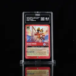 TAG 8.5 Mickey Mouse - Pirate Captain #18 EN6 2024 Promo Graded Lorcana TCG Card - Image 1