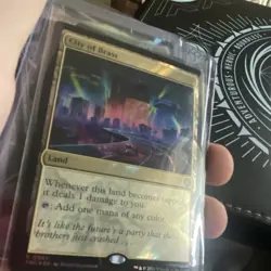 Magic: The Gathering City of Brass Surge Foil Land Card EN Wizards - Image 1