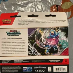 Pokemon Scarlet & Violet Temporal Forces 3 Pack Booster w/Cleffa Promo Card - Image 2