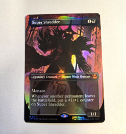 MTG Super Shredder Borderless Foil M0217 TMNT Universes Beyond NM - Image 1