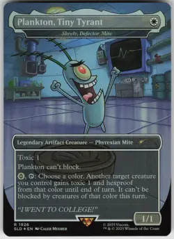 MTG Plankton Tiny Tyrant Skrelv Foil NM Secret Lair Drop Series Magic 1926 - Image 1