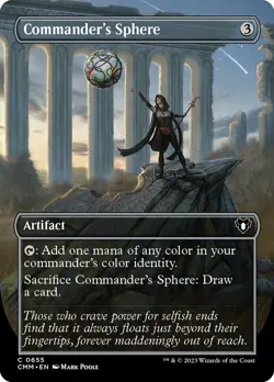 1 x Commander's Sphere - Borderless - Commander Masters - Light Play - MTG - Image 1