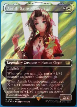 Aerith Gainsborough (Borderless Character Surge) FOIL Final Fantasy MINT 512006 - Image 1