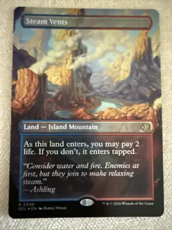 Steam Vents (Borderless) Lorwyn Eclipsed Foil R0348 Magic MTG - Image 1