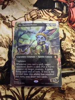 Ms. Bumbleflower (Borderless) (Raised Foil) Commander: Bloomburrow Foil NM/M - Image 2
