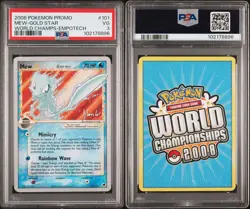 Pokemon Mew Star Gold Star Promo World Championship 2008 #101 PSA 3 Holo - Image 3
