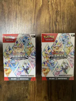 Pokemon TCG: Prismatic Evolutions Booster Bundle - Lot of 2 - Factory Sealed - Image 1