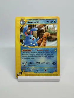 Azumarill 4/147 Aquapolis Non-Holo 2002 WOTC Vintage E-Reader Pokemon Card NM - Image 1