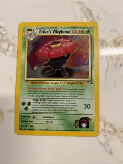 Pokemon TCG Erika's Vileplume Holo Rare Gym Heroes 5/132 LP/NM Condition - Image 2